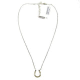 Mariana Handmade Swarovski Crystal Horsehoe Necklace 5098 391100 Light Topaz Opal - ILoveThatGift