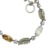 Mariana Handmade Swarovski Silver Bracelet 4150 M39110 Pearl Crystal Topaz Opal - ILoveThatGift