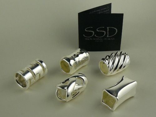 Simon Sebbag Sterling XOs Silver Slide Bead 131 for Leather Necklace Hugs Kisses - ILoveThatGift