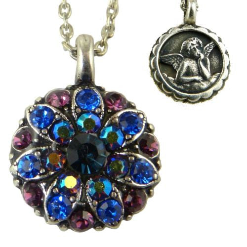 Mariana Guardian Angel Crystal Pendant Necklace 3101 Blue Amethyst - ILoveThatGift