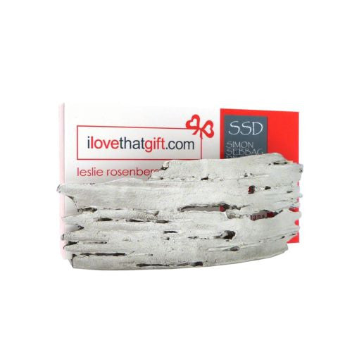 Michael Michaud Birch Bark Business Card Holder from Silver Seasons Table Arts - ILoveThatGift