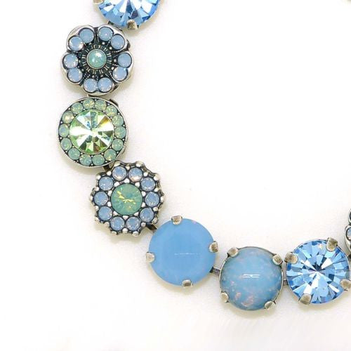 Mariana Handmade Swarovski Silver Bracelet 4084 71710 Daquiri Blue Sea Green - ILoveThatGift