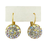 Mariana Handmade Swarovski Crystal Earrings 1141 001AB Clear Rainbow Gold - ILoveThatGift
