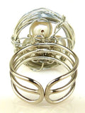 Hope Silver Wire Birds Nest White Pearl Ring Elly Preston - ILoveThatGift