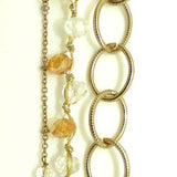 Maxine Cluster Necklace Topaz Clear Gold Elly Preston - ILoveThatGift
