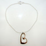 Simon Sebbag Sterling Silver Heart Pendant Necklace on 18" SS Chain - ILoveThatGift