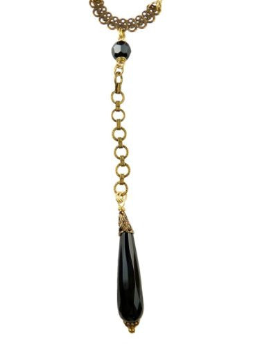 Jan Michaels Black Onyx Camelot  Necklace - ILoveThatGift