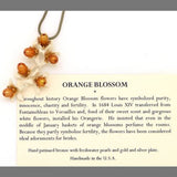 Orange Blossom 16" Adjustable Shower Pendant Necklace by Michael Michaud - ILoveThatGift
