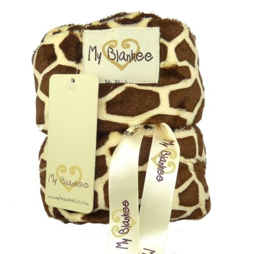 My Blankee Toddler Car Seat Cover Brown Giraffe - ILoveThatGift