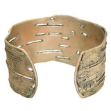 Birch Bark Cuff Bracelet Silver Plated Bronze by Michael Michaud - ILoveThatGift