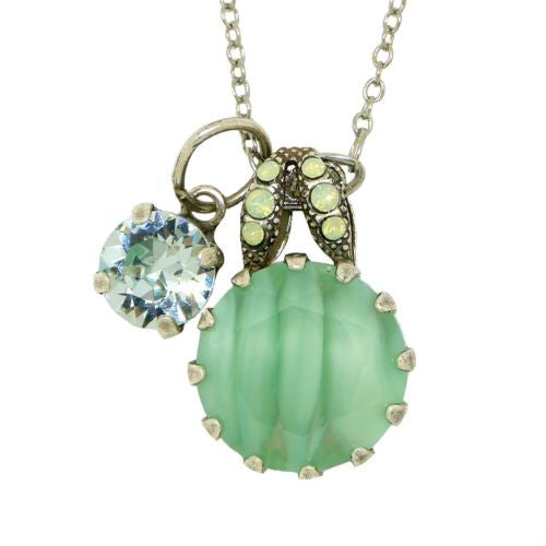 Mariana Swarovski Gemstone Dangle Drop Necklace 5133/2 1065 Mojito Iced Green Azore - ILoveThatGift