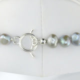 Simon Sebbag Sterling Silver Gray Pearl Beads Toggle Clasp Necklace 24 inches NB102GP24 - ILoveThatGift