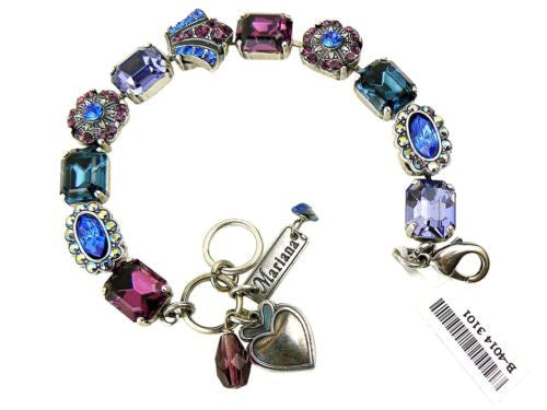 Mariana Handmade Swarovski Crystal Bracelet NWT 4014 3101 Blue Purple Victorian - ILoveThatGift