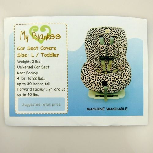 My Blankee Toddler Car Seat Cover Brown Cow - ILoveThatGift