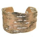 Birch Bark Cuff Bracelet Silver Plated Bronze by Michael Michaud - ILoveThatGift