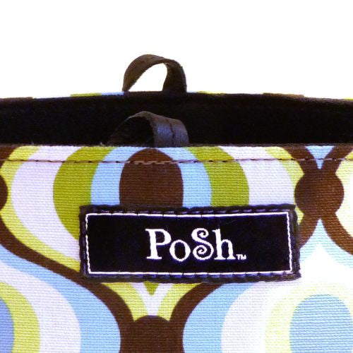 Posh by Tori Groove Contemporary Diaper Bag NWT Blue Green Brown White - ILoveThatGift