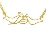 No Secret 2 Doves Woman's Gold Plated Pendant Necklace Orit Grader - ILoveThatGift