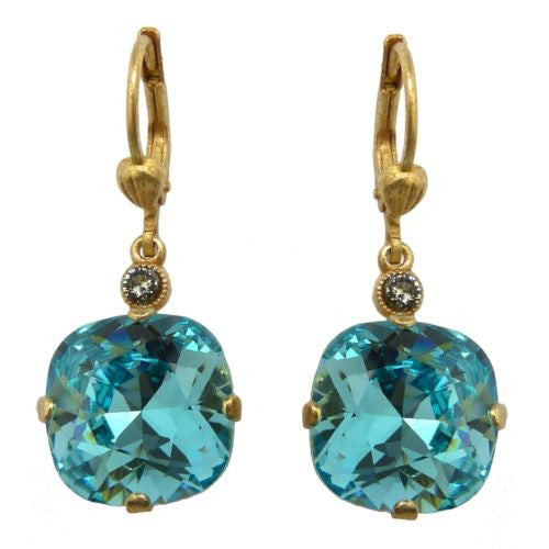 La Vie Parisienne Earrings Swarovski Crystal Popesco 6556G Electric Blue - ILoveThatGift