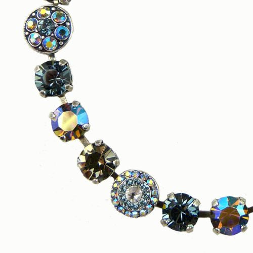 Mariana Handmade Swarovski Bracelet 4044 215-3 Light Sapphire Black Diamond Vitrail - ILoveThatGift