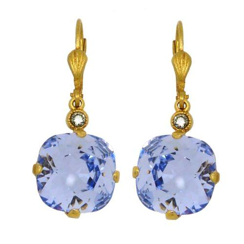 La Vie Parisienne Earrings Swarovski Crystal Popesco Provence Lavender LIMITED E - ILoveThatGift