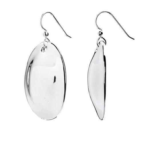 Simon Sebbag Sterling Silver Large Smooth Oval Earrings E2772 - ILoveThatGift