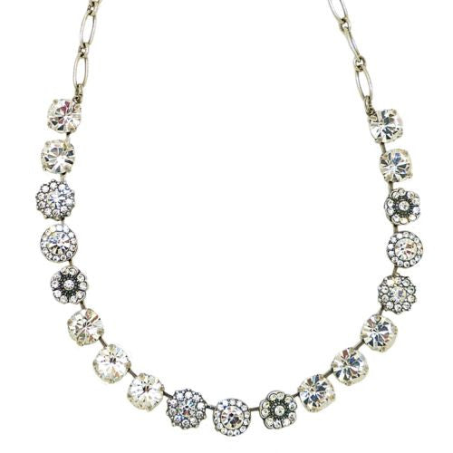 Mariana Handmade Swarovski Crystal Silver Necklace 3084 001001 All Clear Crystal - ILoveThatGift
