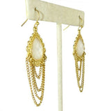 Uptown Girls Cream Gold Chain Teardop Earrings 0307420G Selena - ILoveThatGift