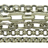 La Vie Parisienne Antique Silver Multi Chain Bracelet Looks Layered 1620 - ILoveThatGift