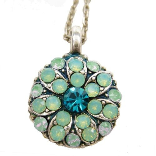 Mariana Guardian Angel Crystal Pendant Necklace 390-1 Opal Blue Zircon - ILoveThatGift
