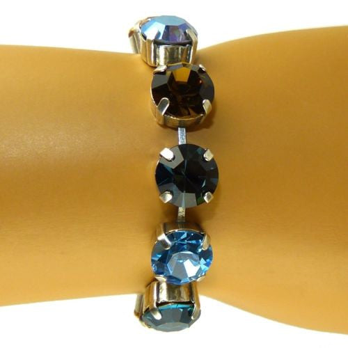 Mariana Handmade Swarovski Crystal Bracelet 4474 1008 Topaz Sapphire Blue Aquamarine - ILoveThatGift