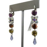 Mariana Handmade Swarovski Silver Drop Earrings 1068 1030 Topaz Amethyst Crystal - ILoveThatGift