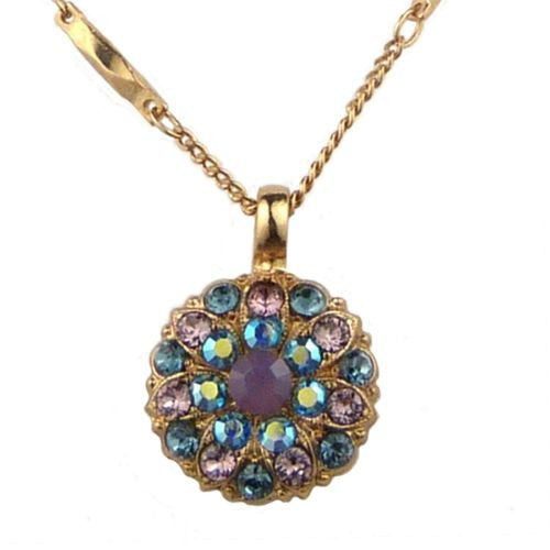 Mariana Guardian Angel Crystal Pendant Rose Gold Necklace 1312 Rose Water Opal B - ILoveThatGift