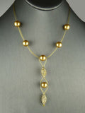 Seasonal Whispers Drop Earrings Gold Gold Pearls Swarovski Crystals 2993 - ILoveThatGift