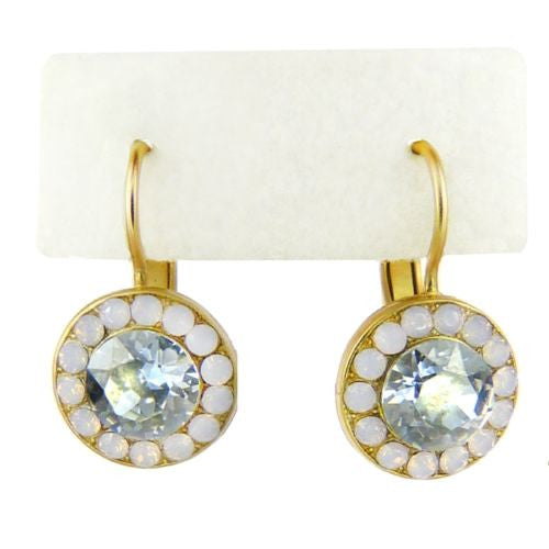 Mariana Handmade Swarovski Crystal Earrings 1129 1028 Rosewater Opal Azore Blue - ILoveThatGift