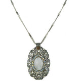 Mariana Handmade Swarovski Crystal Necklace Pendant 5047 M1201 Pearl Opal - ILoveThatGift