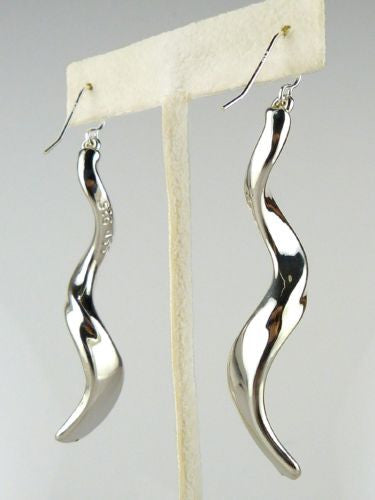Simon Sebbag Sterling Silver Corkscrew Twisty Earrings E2734 - ILoveThatGift
