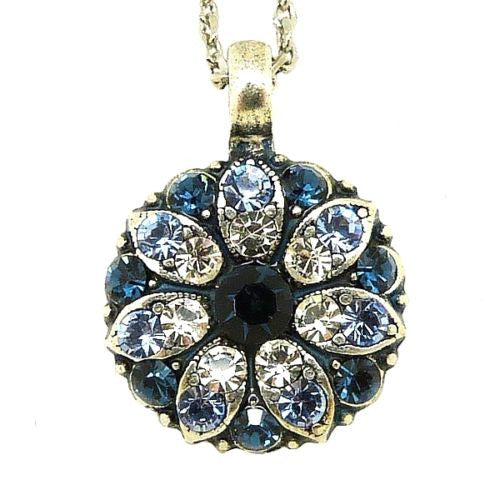 Mariana Guardian Angel Crystal Pendant Necklace 21120 Capri Blue Clear - ILoveThatGift