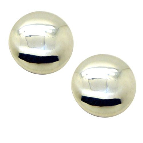 Simon Sebbag Sterling Silver Round Button Earring E2871 Clip or Pierced - ILoveThatGift