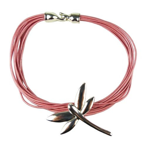 Simon Sebbag Leather Necklace Pearl Pink Add Sterling Silver Slide - ILoveThatGift