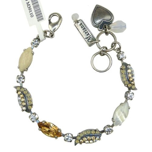 Mariana Handmade Swarovski Silver Bracelet 4150 M39110 Pearl Crystal Topaz Opal - ILoveThatGift