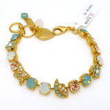 Mariana Handmade Swarovski Gold Bracelet Butterfly 23439 Seaside Opal Peach - ILoveThatGift