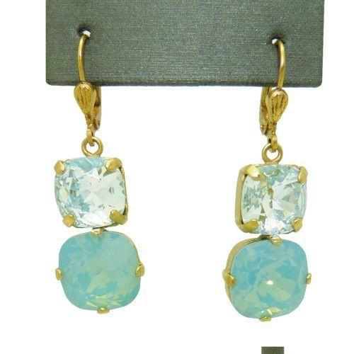 La Vie Parisienne Earrings Swarovski Double Crystal Popesco Pacific Opal 6503G - ILoveThatGift