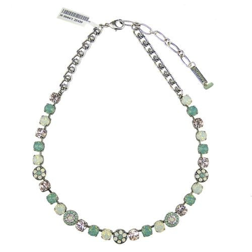Mariana Handmade Swarovski Necklace Handmade 3044/1 23439 Clear Peach Opal Pearl - ILoveThatGift