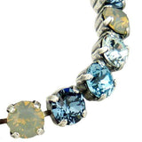 La Vie Parisienne Swarovski Silver Bracelet White Opal Teal Midnight Blue 1652B - ILoveThatGift