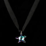 Kristine Palm Beach Swarovski Blue Crystal AB Star Necklace - ILoveThatGift
