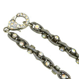 Mariana Handmade Swarovski Crystal Studded Link Necklace 3427 001AB Clear AB - ILoveThatGift