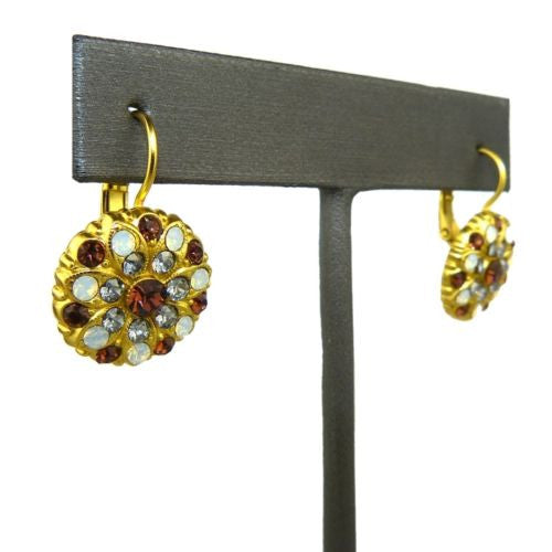 Mariana Handmade Swarovski Crystal Earrings Gold 1029 1016 Topaz Light Sapphire - ILoveThatGift