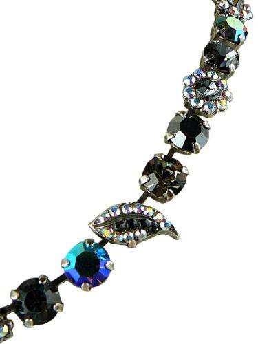 Mariana Handmade Swarovski Leaf 3502 Necklace 3701 Black AB Crystal - ILoveThatGift