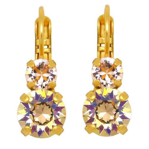 Mariana Handmade Swarovski Crystal Earrings 1190 2102 Gold Tequila Sunrise Jonquil - ILoveThatGift