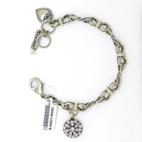 Mariana Swarovski Crystal Guardian Angel Charm Silver Bracelet 4026/3 001001 Cle - ILoveThatGift